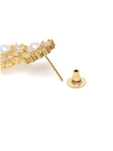 Pearl Accented CZ Necklace Set