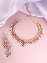 Graceful Evening Wear CZ Necklace Set