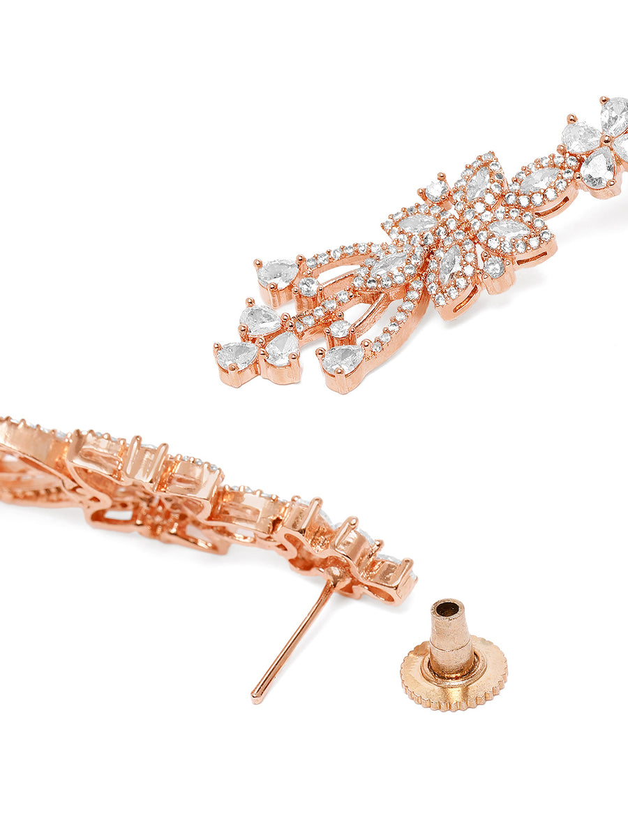 Graceful Evening Wear CZ Necklace Set