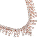 Graceful Evening Wear CZ Necklace Set | Elegant Fashion Jewellery by Peora


