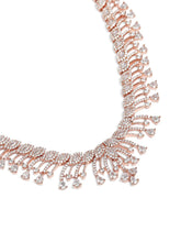 Graceful Evening Wear CZ Necklace Set | Elegant Fashion Jewellery by Peora

