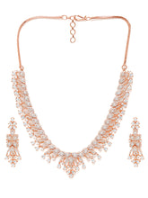 Graceful Evening Wear CZ Necklace Set