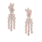 Sparkling CZ Necklace Set with Design