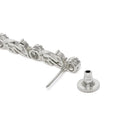 CZ Necklace with Vine Leaf Design