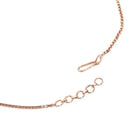 Teardrop Shaped CZ Necklace Earring Set - Rose Gold