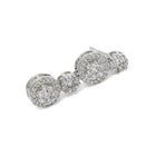 Opulent CZ Round Cluster Necklace Set