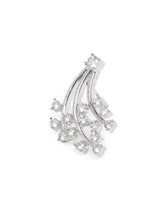 Gilded Floral Fantasy CZ Jewellery Set in Silver featuring Cubic Zirconia necklace earrings set 
