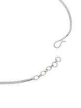 CZ & Pearl Studded Necklace Set - Silver