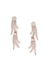 CZ Studded Flowing Charm Necklace Set