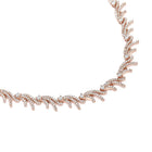 CZ Studded Flowing Charm Necklace Set