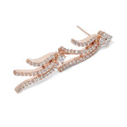 CZ Studded Flowing Charm Necklace Set