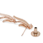 CZ Studded Flowing Charm Necklace Set