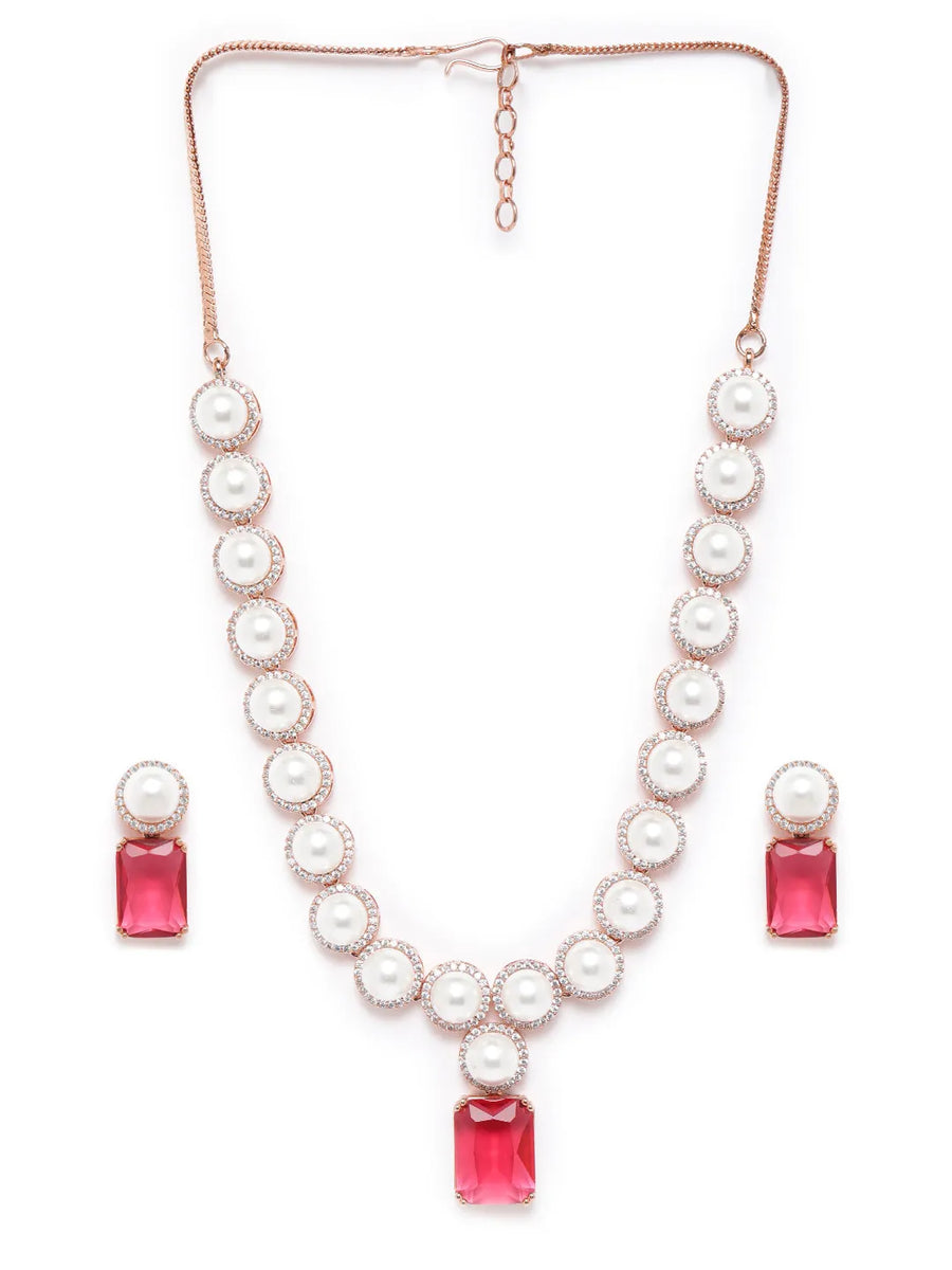 Pearl Necklace Set | Elegant Fashion Jewellery by Peora