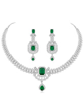 Emerald Elegance Green Crystal CZ Set