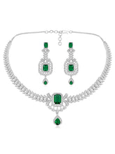 Emerald Elegance Green Crystal CZ Set