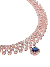 Sparkling Cascade Sapphire Necklace Set