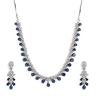 Luxurious Crystal Leaf Necklace Set