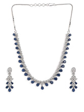 Luxurious Crystal Leaf Necklace Set