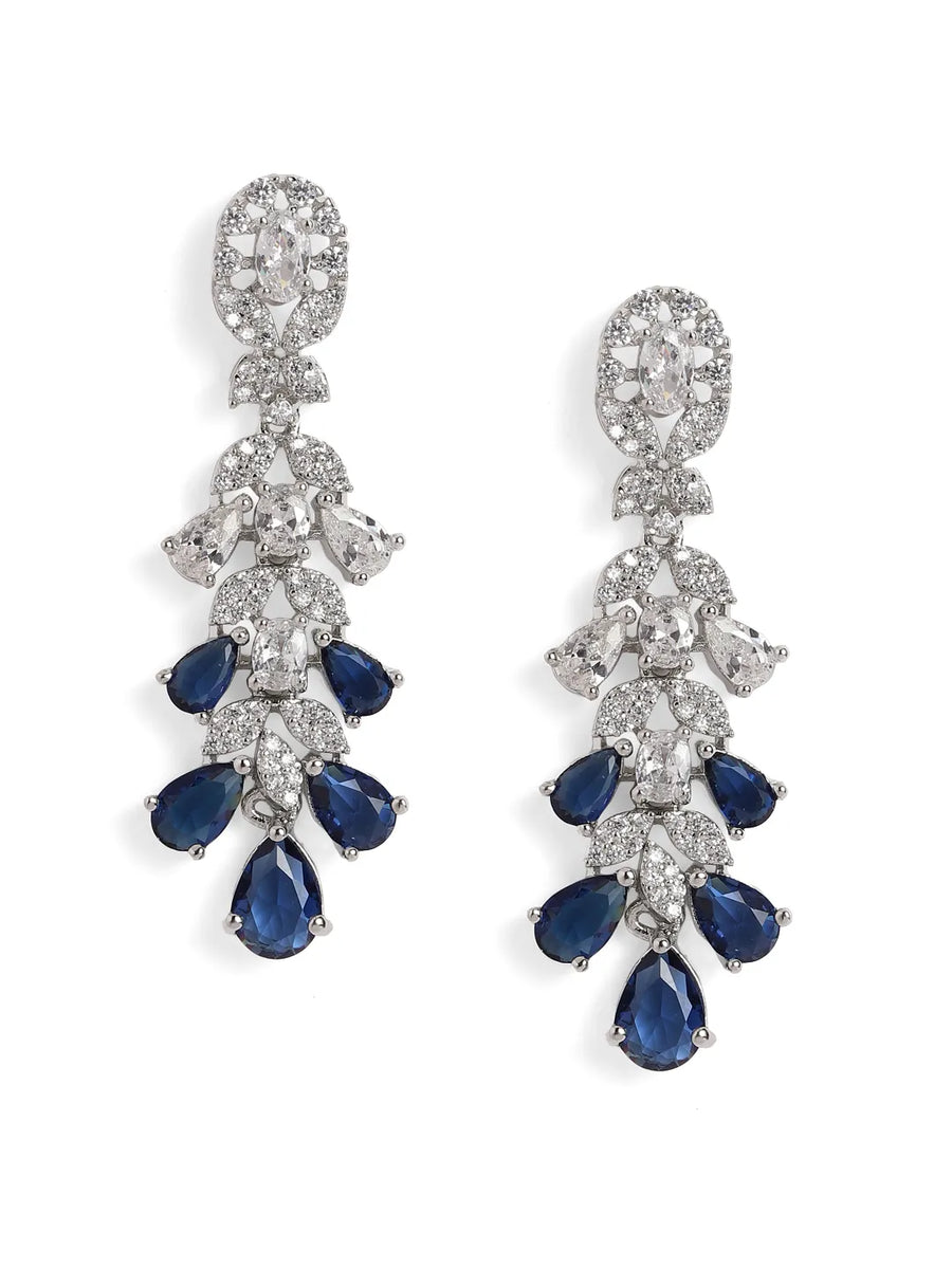 Luxurious Crystal Leaf Necklace Set