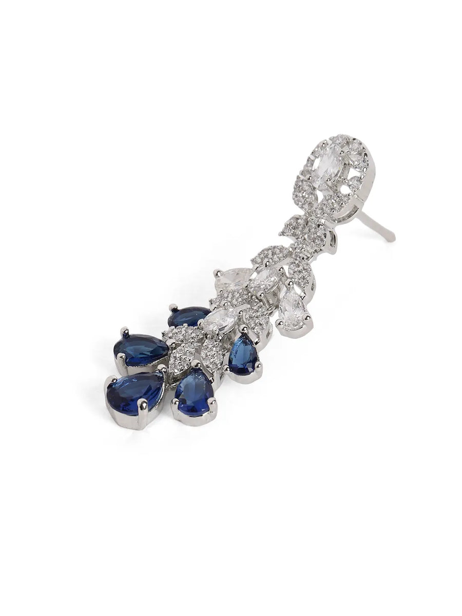 Luxurious Crystal Leaf Necklace Set