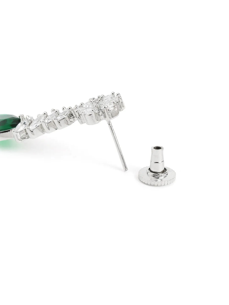 Elegant Crystal Drop Necklace Earring