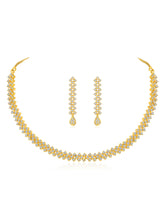 Chic Shine CZ Studded Necklace Set