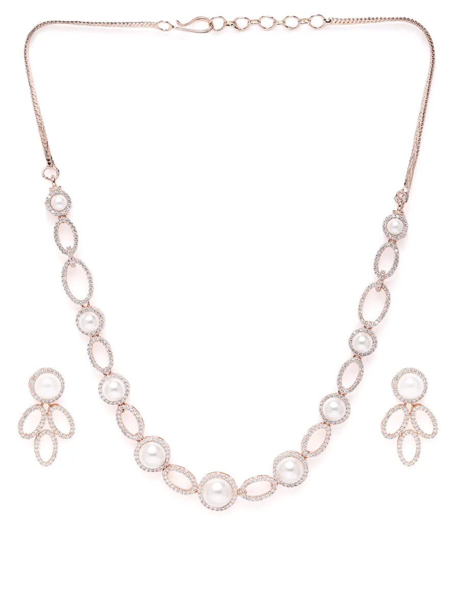 Modern Twist Pearl Ensemble Necklace Set