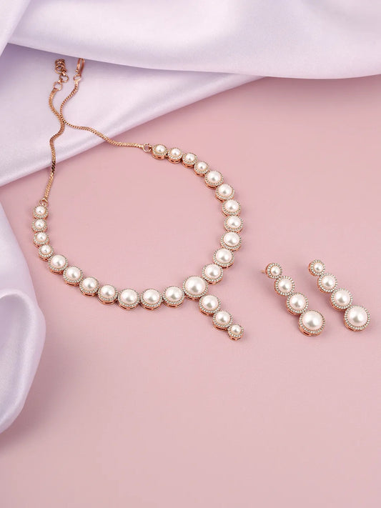 Pearl Necklace Set with Timeless Charm