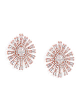 Dazzling CZ Sunburst Jewelry Set