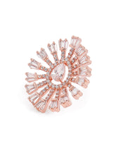 Dazzling CZ Sunburst Jewelry Set