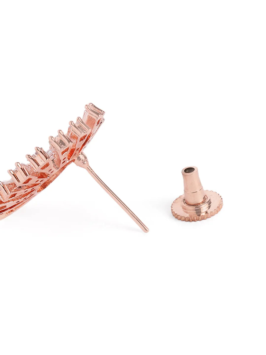 Dazzling CZ Sunburst Jewelry Set