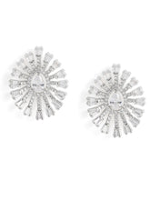 Dazzling CZ Sunburst Jewelry Set