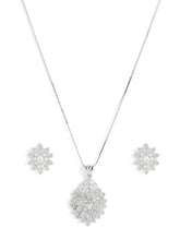 Timeless Sparkling CZ Leaf Cluster Set