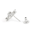 Timeless Sparkling CZ Leaf Cluster Set - Silver