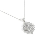 Timeless Sparkling CZ Leaf Cluster Set - Silver
