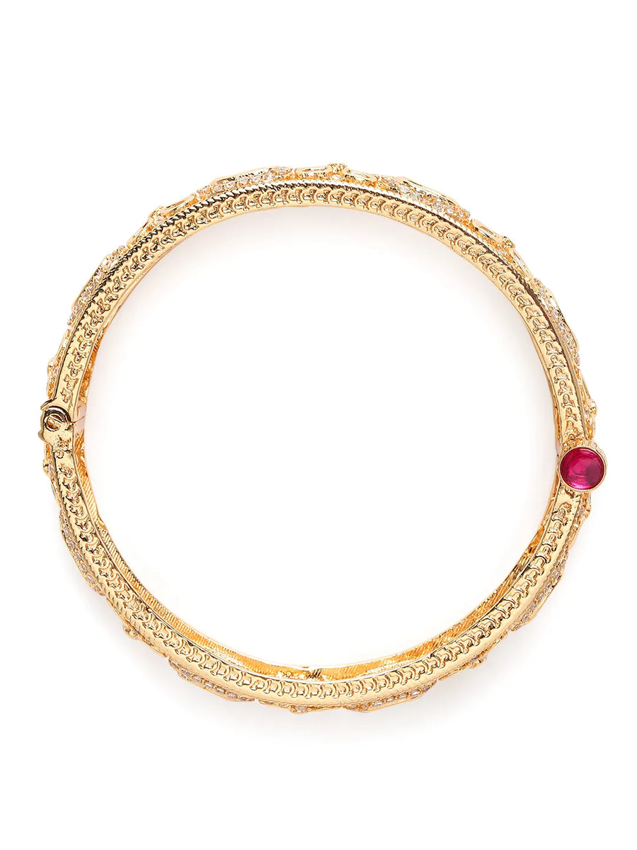 Timeless Elegance Kundan Gold Bangle