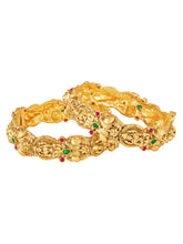 Peora Nakshi Lakshmi Ruby Emerald Bangles