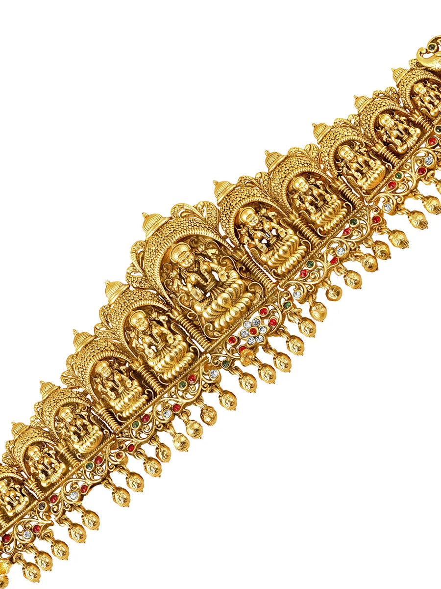 Traditional Laxmi Motify Belly Chain - Gold