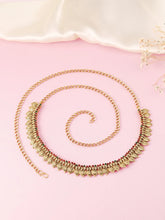 Royal Coin Laxmi Motif Temple Belly Chain - Gold