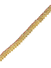 Royal Coin Laxmi Motif Temple Belly Chain - Gold