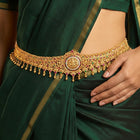 Peora Royal Lakshmi Ruby Emerald Bridal Waist Belt