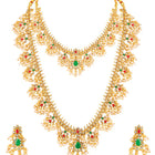 Peora Bridal Pearl Guttapusalu Necklace Set