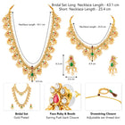 Peora Bridal Pearl Guttapusalu Necklace Set