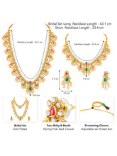 Peora Bridal Pearl Guttapusalu Necklace Set