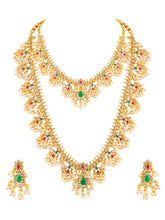 Peora Bridal Pearl Guttapusalu Necklace Set