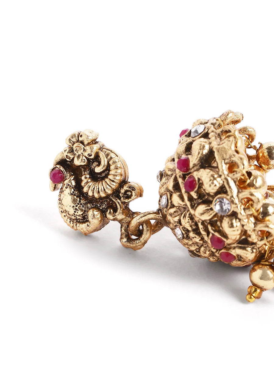 Peora Traditiional Temple Bridal Set - Gold