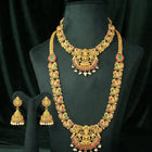 Peora Mahalaxmi Temple Bridal Set - Gold