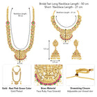 Peora Mahalaxmi Temple Bridal Set - Gold