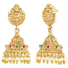 Peora Mahalaxmi Temple Bridal Set - Gold