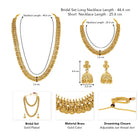 Peora Traditional Kasumala layer Bridal Set - Gold